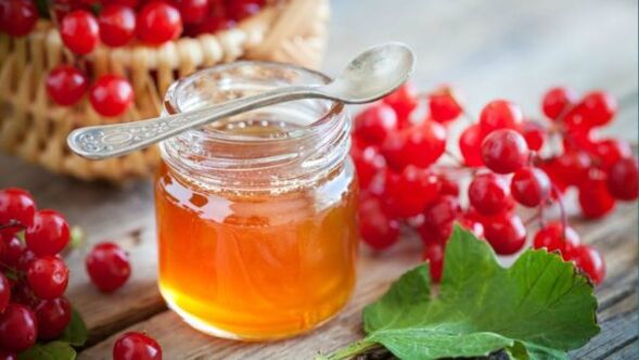 viburnum with honey to treat hypertension